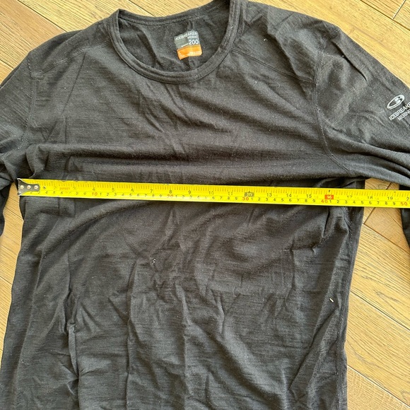 Black Icebreaker Men’s Black Long Sleeve Top - Picture 13 of 14